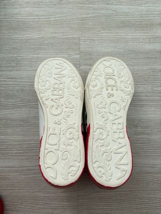 Scarpe Dolce & Gabbana N.45 Bianche e Rosse