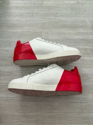 Scarpe Dolce & Gabbana N.45 Bianche e Rosse