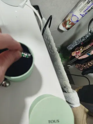 Pendientes Tous Aro Plata Piedras