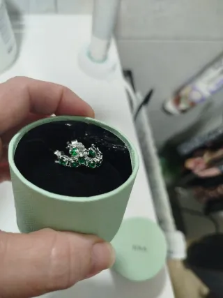 Pendientes Tous Aro Plata Piedras