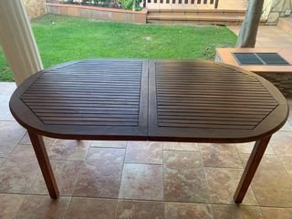 Mesa de jardín de teca