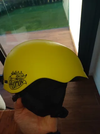 Casco Esquí Salomon Niño Talla 49-53 Amarillo