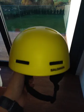 Casco Esquí Salomon Niño Talla 49-53 Amarillo