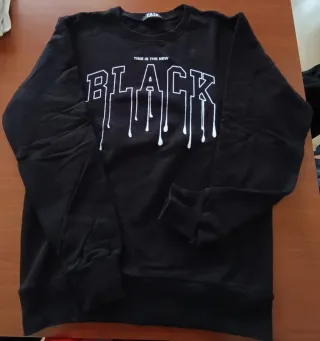 Felpa uomo FAIS nera con stampa