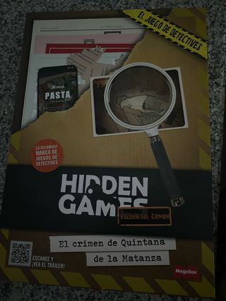 Juego de mesa Hidden Games: El crimen de Quintana