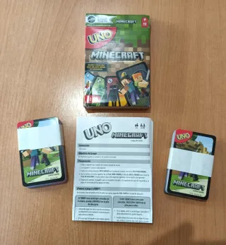 UNO Minecraft - Juego de Cartas Nuevo