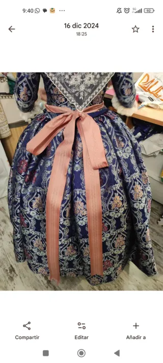 Vestido Fallera Talla XS (36) NUEVO A ESTRENAR