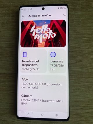 Motorola G85-5G Blu 256GB