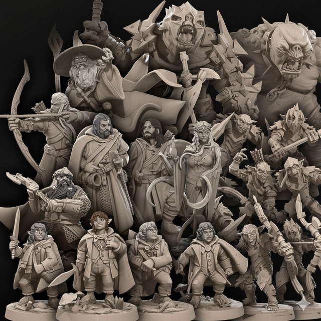 Miniaturas El Señor de los Anillos para pintar