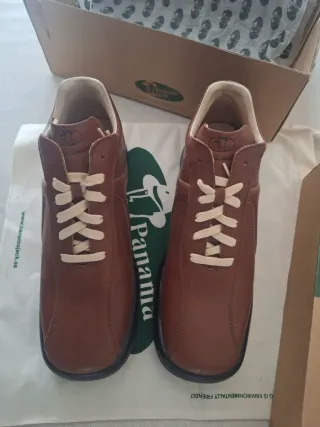 Botín Panama Jack cuero marrón nuevos