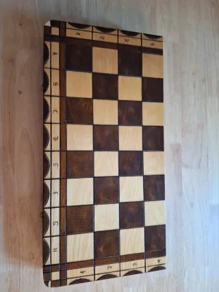 Tablero de ajedrez de madera