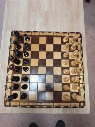 Tablero de ajedrez de madera