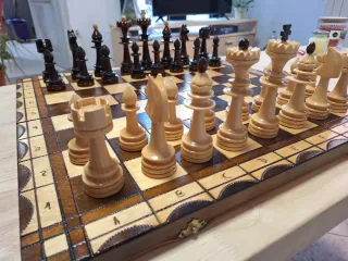 Tablero de ajedrez de madera