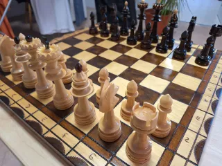 Tablero de ajedrez de madera