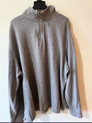 Polo Ralph Lauren Jersey Cremallera Gris