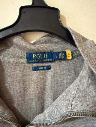 Polo Ralph Lauren Jersey Cremallera Gris