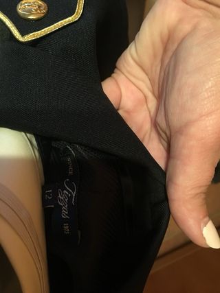 Traje de comunión niño negro y dorado T.M