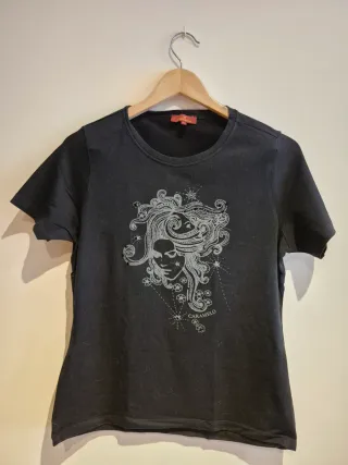 Camiseta Caramelo Algodón Diseño Mujer