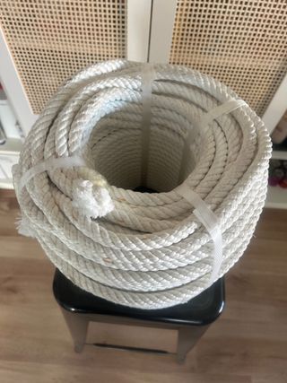 Cuerda de algodón enrollada