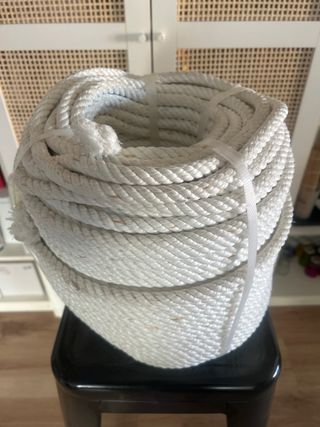 Cuerda de algodón enrollada