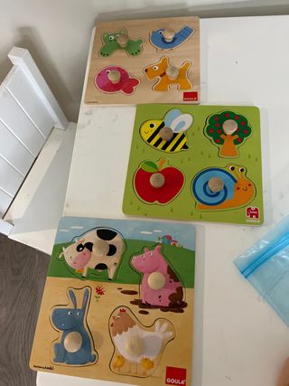Puzzles de madera para bebés 3 modelos