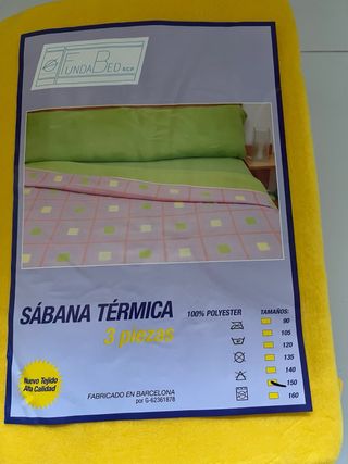 Juego Sábanas Térmicas 3 Piezas Cama 150