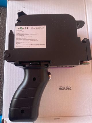 Mini Impresora Azul León had cartridge full of Ink