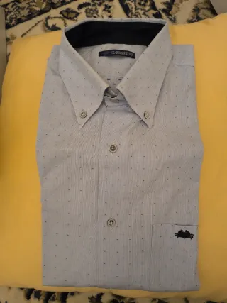 Camicia uomo IL GRANCHIO fantasia micro pois