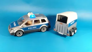 Playmobil Coche Policía con Remolque