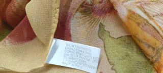 Pañuelo seda china estampado floral