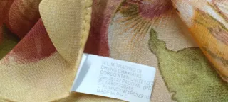 Pañuelo seda china estampado floral