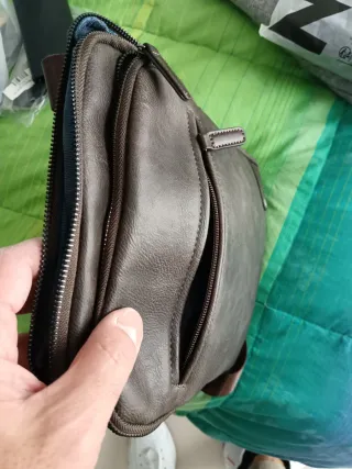 Borsa uomo eco pelle marrone Carrera