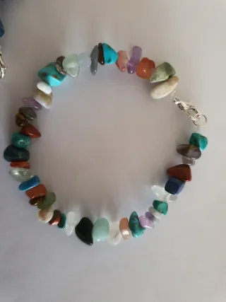 Pulsera piedras naturales multicolor