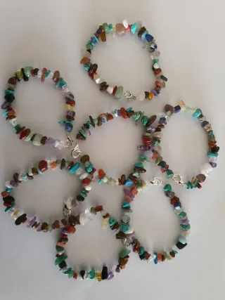 Pulsera piedras naturales multicolor