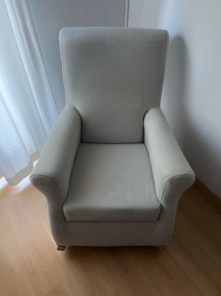 Poltrona dondolo grigio perla Conforama