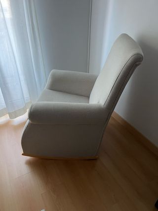 Poltrona dondolo grigio perla Conforama