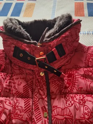 Abrigo Desigual Mujer Rosa/Rojo