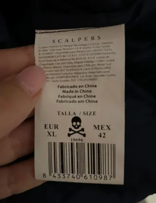 Cazadora Scalpers Azul Talla XL