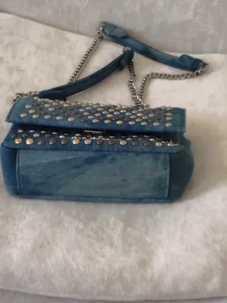 Mini borsa Gio Cellini borchie jeans