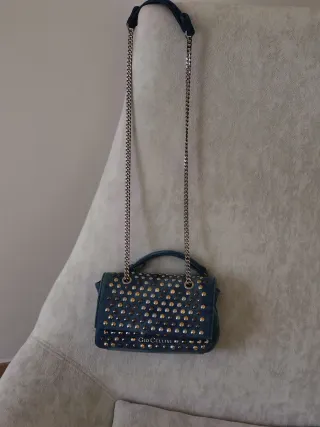Mini borsa Gio Cellini borchie jeans