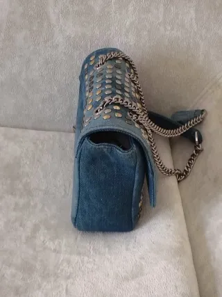 Mini borsa Gio Cellini borchie jeans