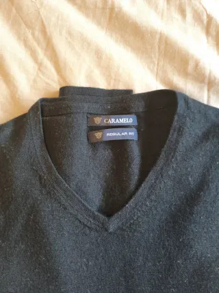 Jersey Caramelo Hombre Talla M Negro