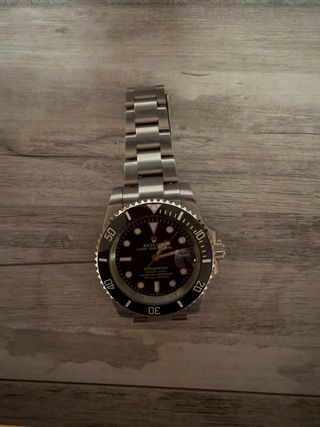 Reloj Rolex Submariner Negro y Plateado