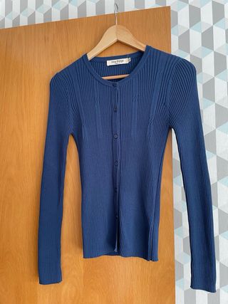 Conjunto Chaqueta y Top Nice Things Azul Talla M