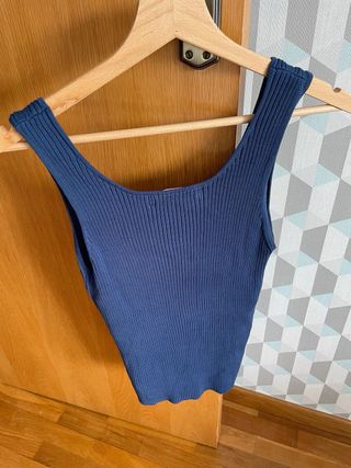 Conjunto Chaqueta y Top Nice Things Azul Talla M