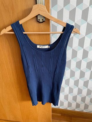 Conjunto Chaqueta y Top Nice Things Azul Talla M