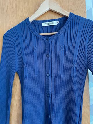 Conjunto Chaqueta y Top Nice Things Azul Talla M