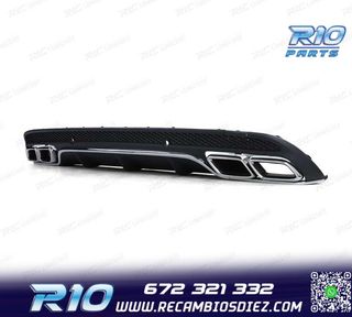 DIFUSOR MERCEDES CLASE C W205 AMG LOOK C63 SEDAN 14-17 + COL