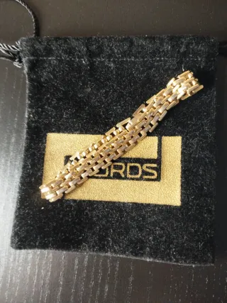 Pulsera eslabones chapado oro