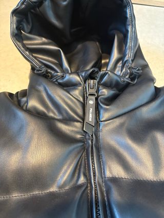 Chaquetón piel negro